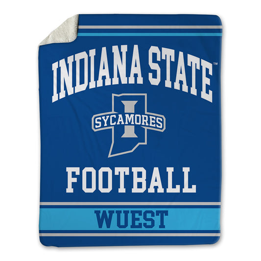 Indiana State - NCAA Football : BJ Wuest - Blanket-0