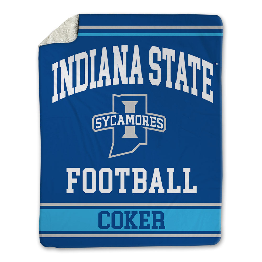 Indiana State - NCAA Football : Elijah Coker - Blanket-0