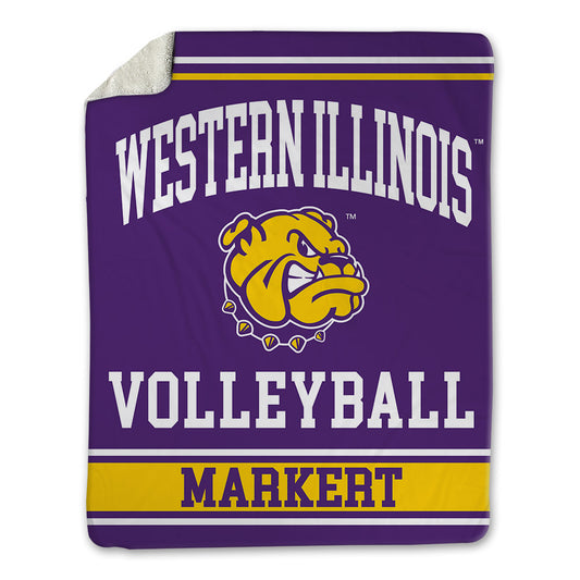 WIU - NCAA Women's Volleyball : Ashlee Markert - Blanket-0