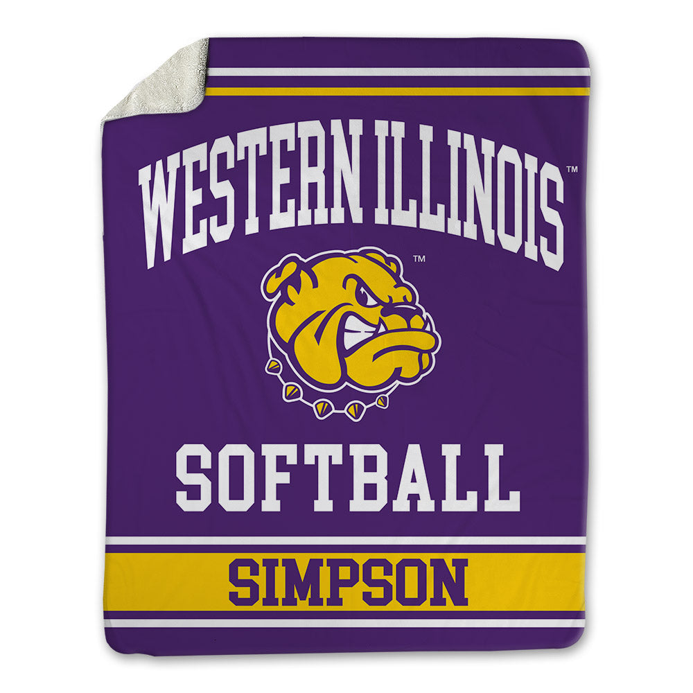 WIU - NCAA Softball : Hannah Simpson - Blanket-0