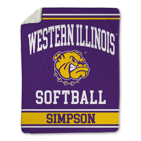WIU - NCAA Softball : Hannah Simpson - Blanket-0