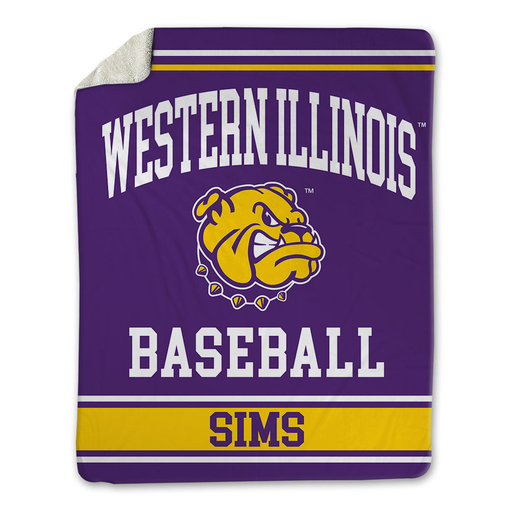 WIU - NCAA Baseball : Cole Sims - Blanket-0