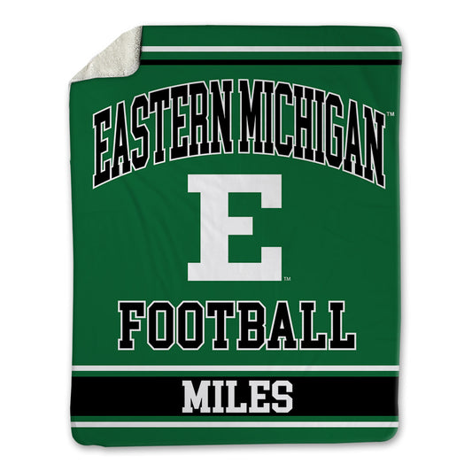EMich - NCAA Football : Sterling Miles - Blanket-0