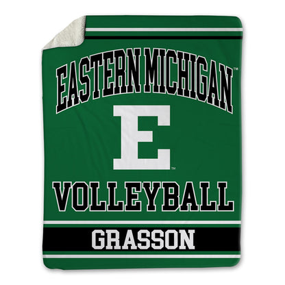 EMich - NCAA Women's Volleyball : Ella Grasson - Blanket-0