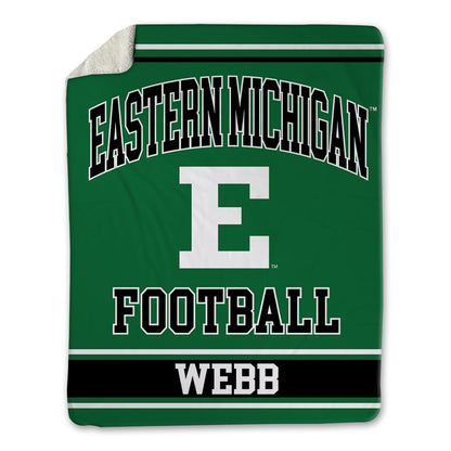 EMich - NCAA Football : Spencer Webb - Blanket-1