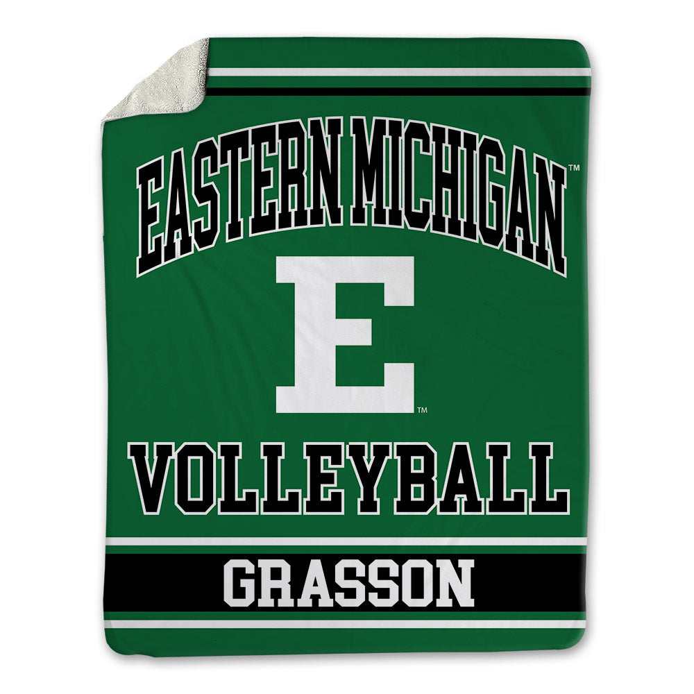 EMich - NCAA Women's Volleyball : Ella Grasson - Blanket-1