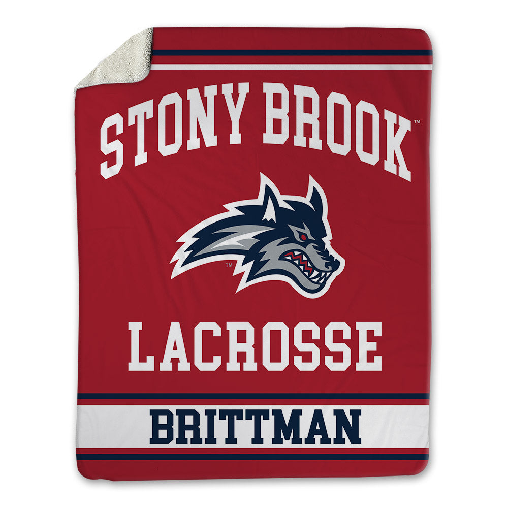 Stony Brook - NCAA Men's Lacrosse : Zach Brittman - Blanket-0