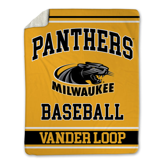 UW Milwaukee - NCAA Baseball : Alex Vander Loop - Blanket-0