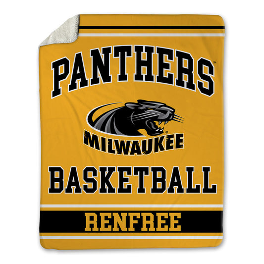 UW Milwaukee - NCAA Men's Basketball : Ned Renfree - Blanket-0