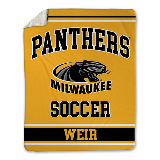 UW Milwaukee - NCAA Men's Soccer : Ollie Weir - Blanket-0