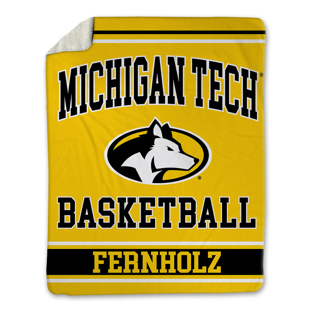 Michigan Tech - NCAA Men's Basketball : Ty Fernholz - Blanket-0