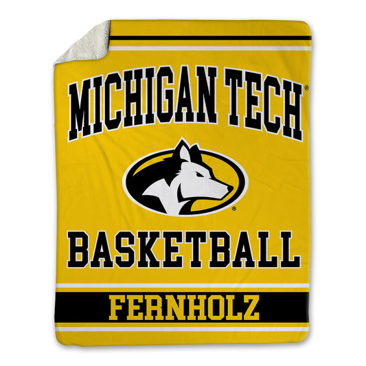 Michigan Tech - NCAA Men's Basketball : Ty Fernholz - Blanket-0