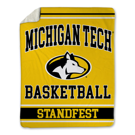 Michigan Tech - NCAA Women's Basketball : Kendall Standfest - Blanket-0