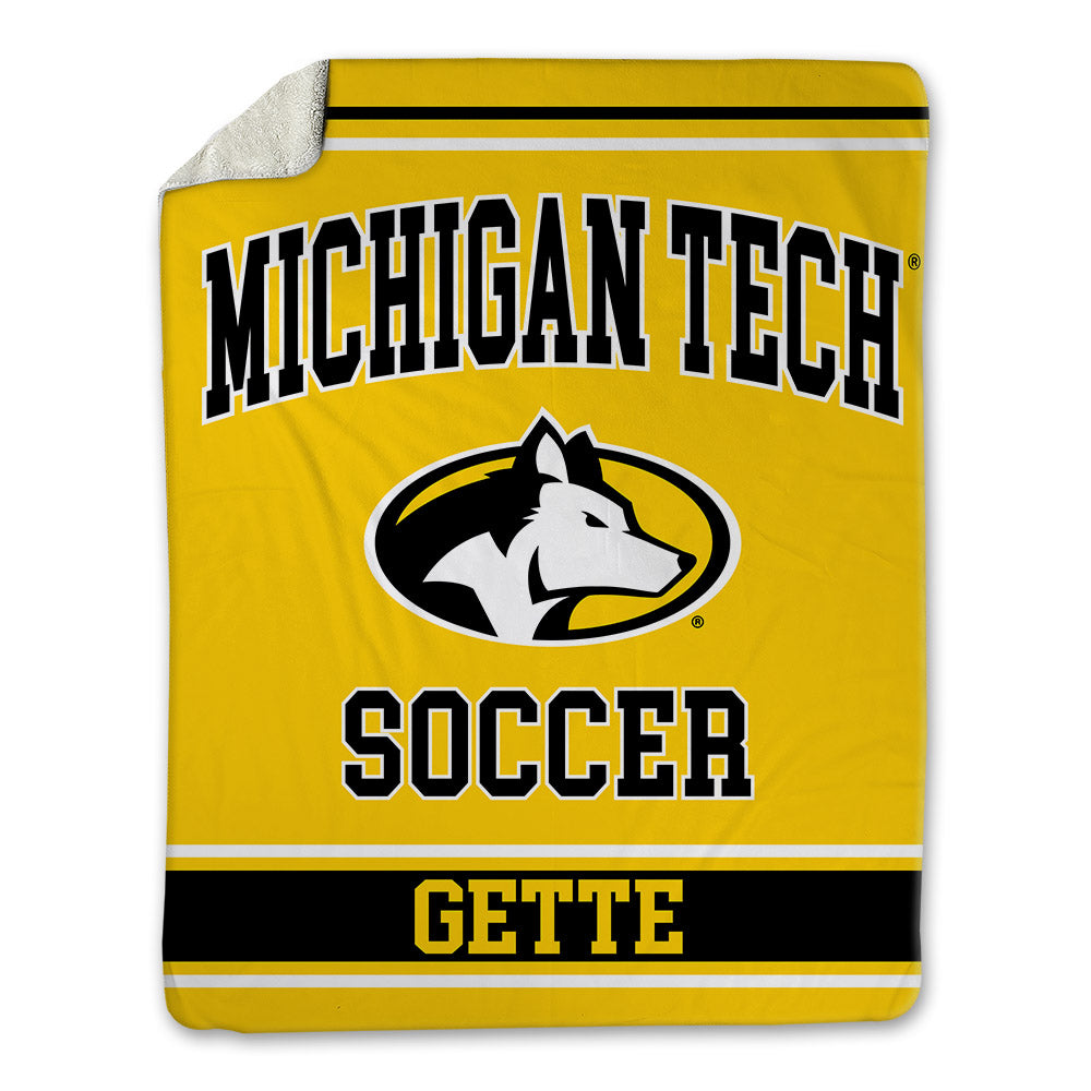 Michigan Tech - NCAA Women's Soccer : Olivia Gette - Blanket-0