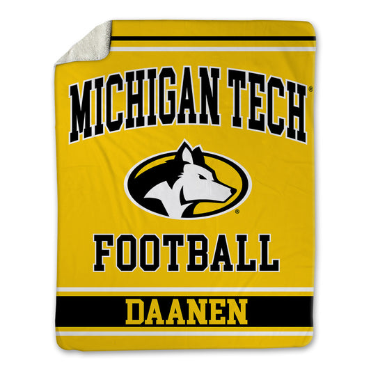 Michigan Tech - NCAA Football : James Daanen - Blanket-0