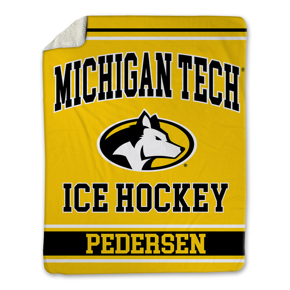 Michigan Tech - NCAA Men's Ice Hockey : Marcus Pedersen - Blanket-0