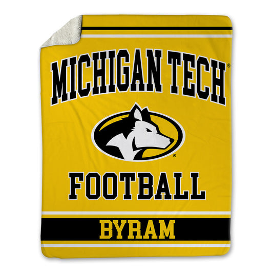 Michigan Tech - NCAA Football : Connor Byram - Blanket-0