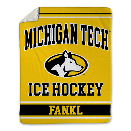 Michigan Tech - NCAA Men's Ice Hockey : Philip Fankl - Blanket-0