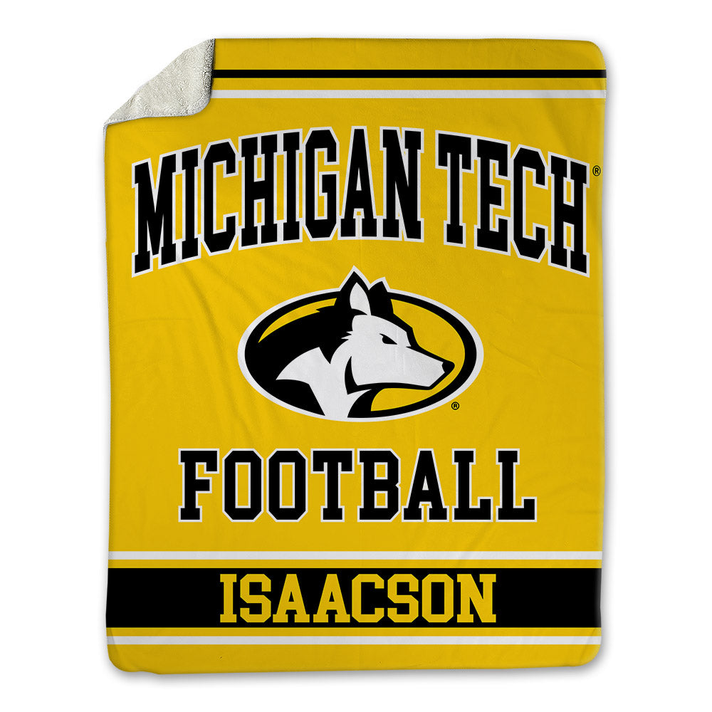 Michigan Tech - NCAA Football : Brady Isaacson - Blanket-0