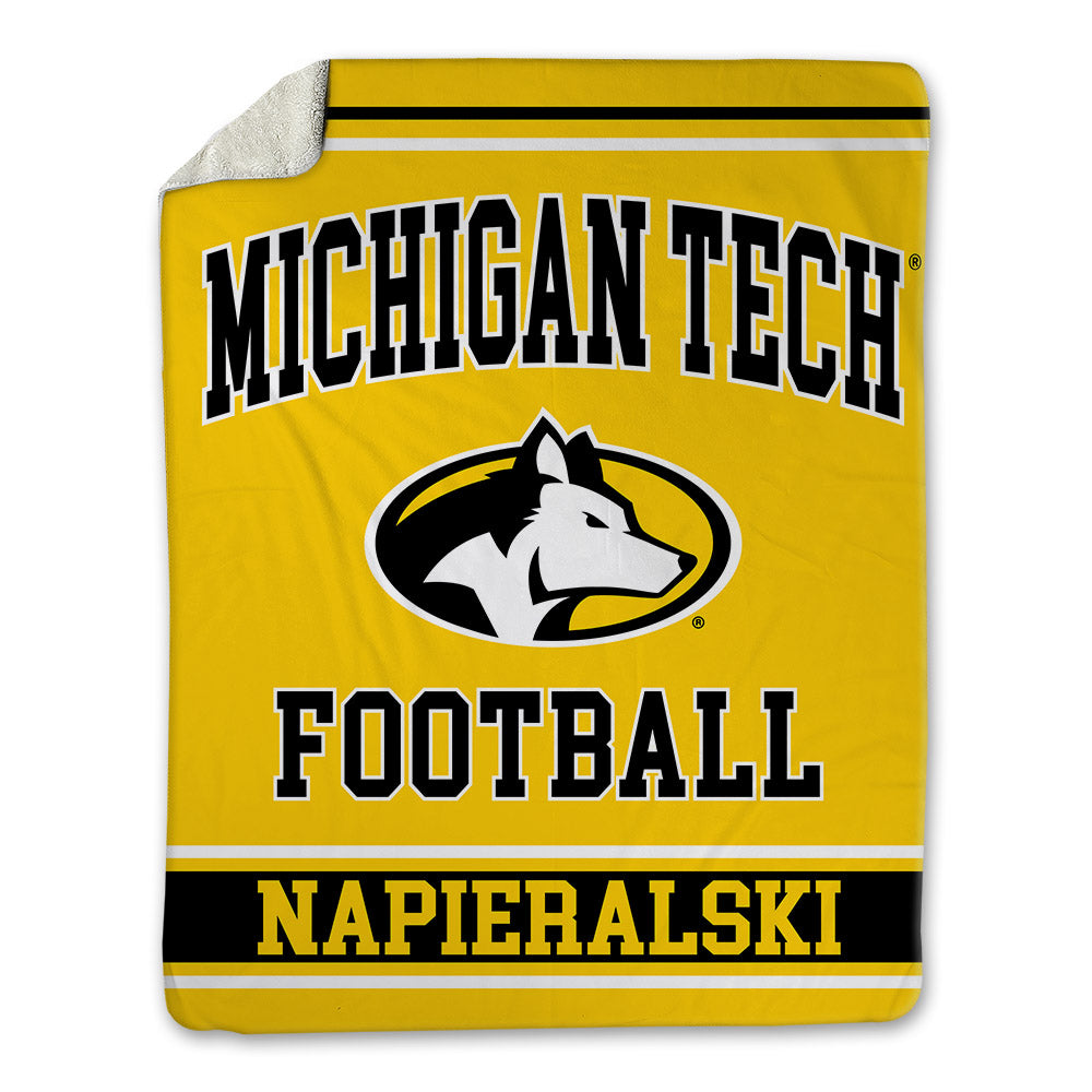 Michigan Tech - NCAA Football : Brendan Napieralski - Blanket-0