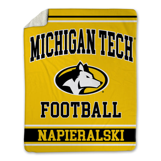 Michigan Tech - NCAA Football : Brendan Napieralski - Blanket-0