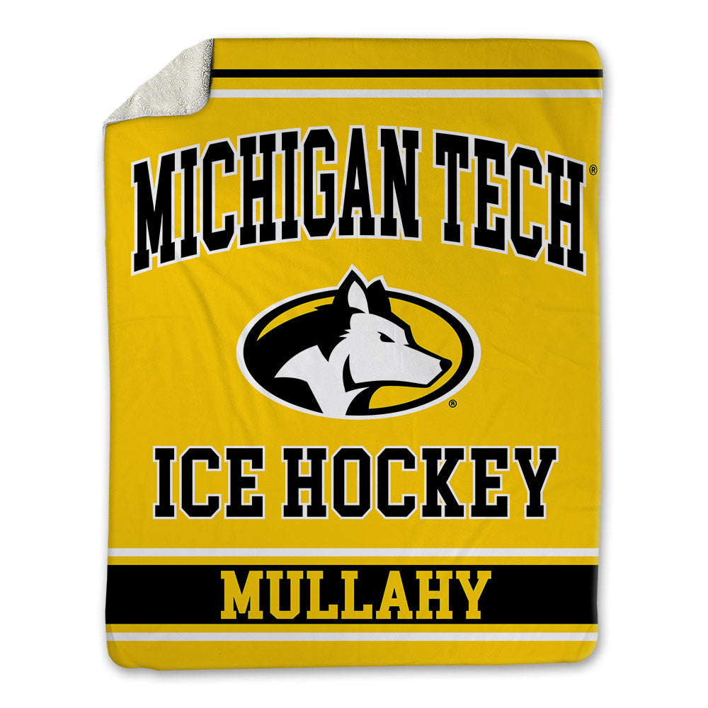 Michigan Tech - NCAA Men's Ice Hockey : Derek Mullahy - Blanket-0