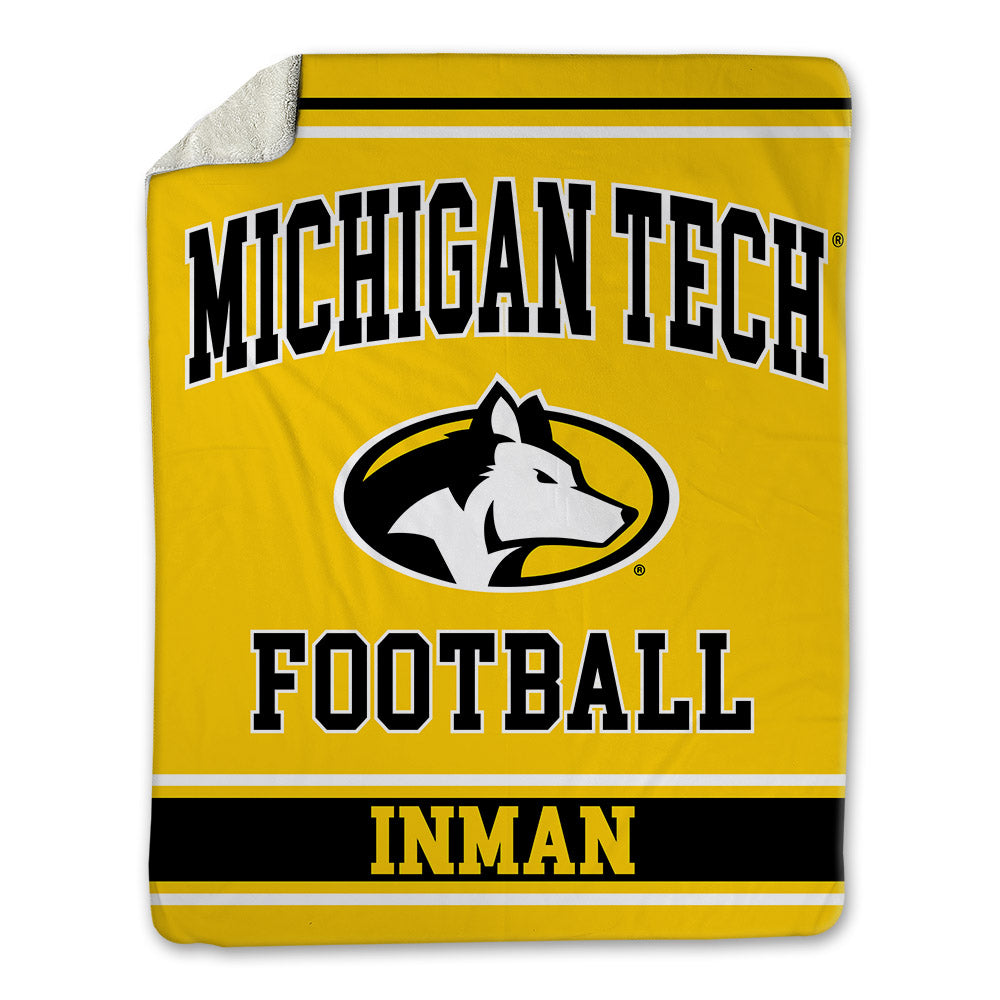 Michigan Tech - NCAA Football : Bryar Inman - Blanket-0