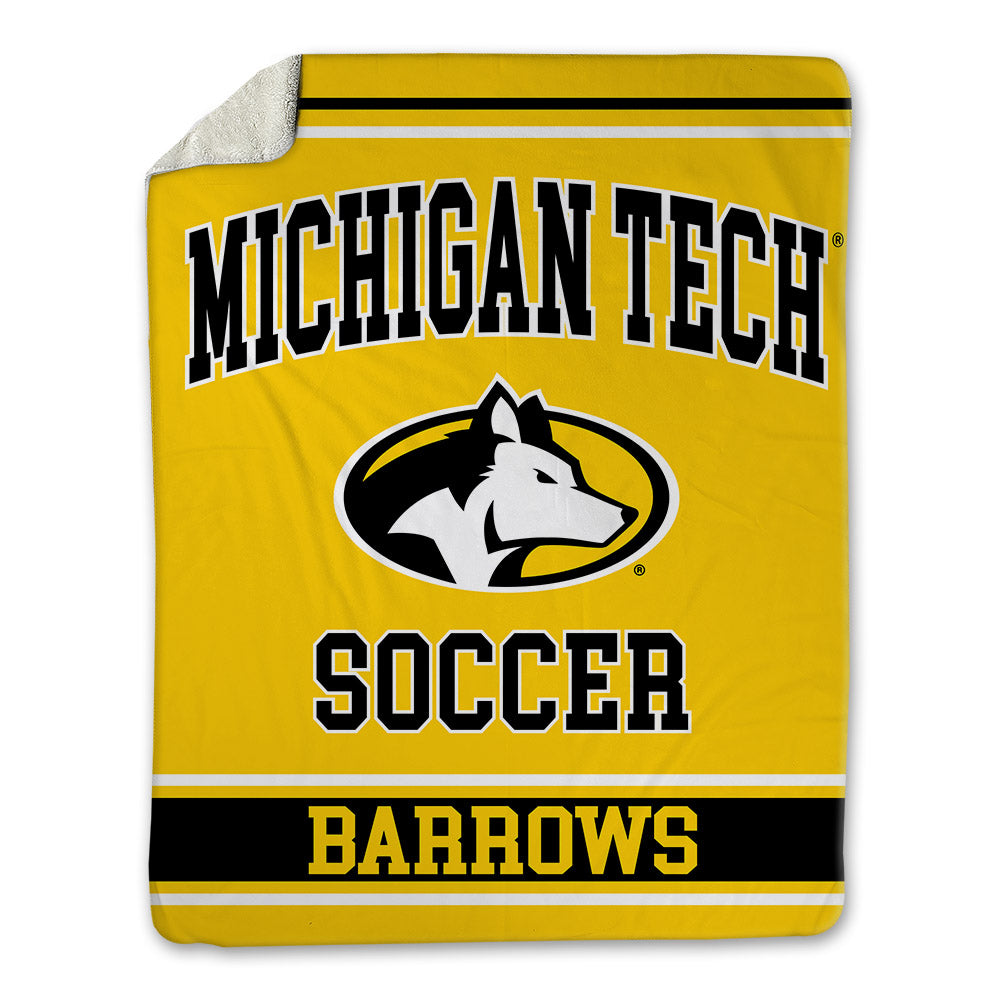 Michigan Tech - NCAA Women's Soccer : Brianna Barrows - Blanket-0