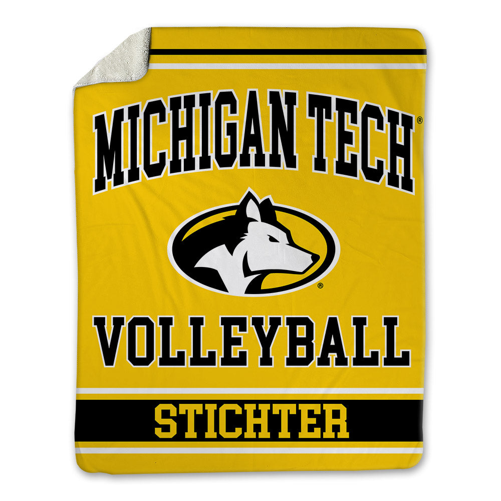 Michigan Tech - NCAA Women's Volleyball : Riley Stichter - Blanket-0