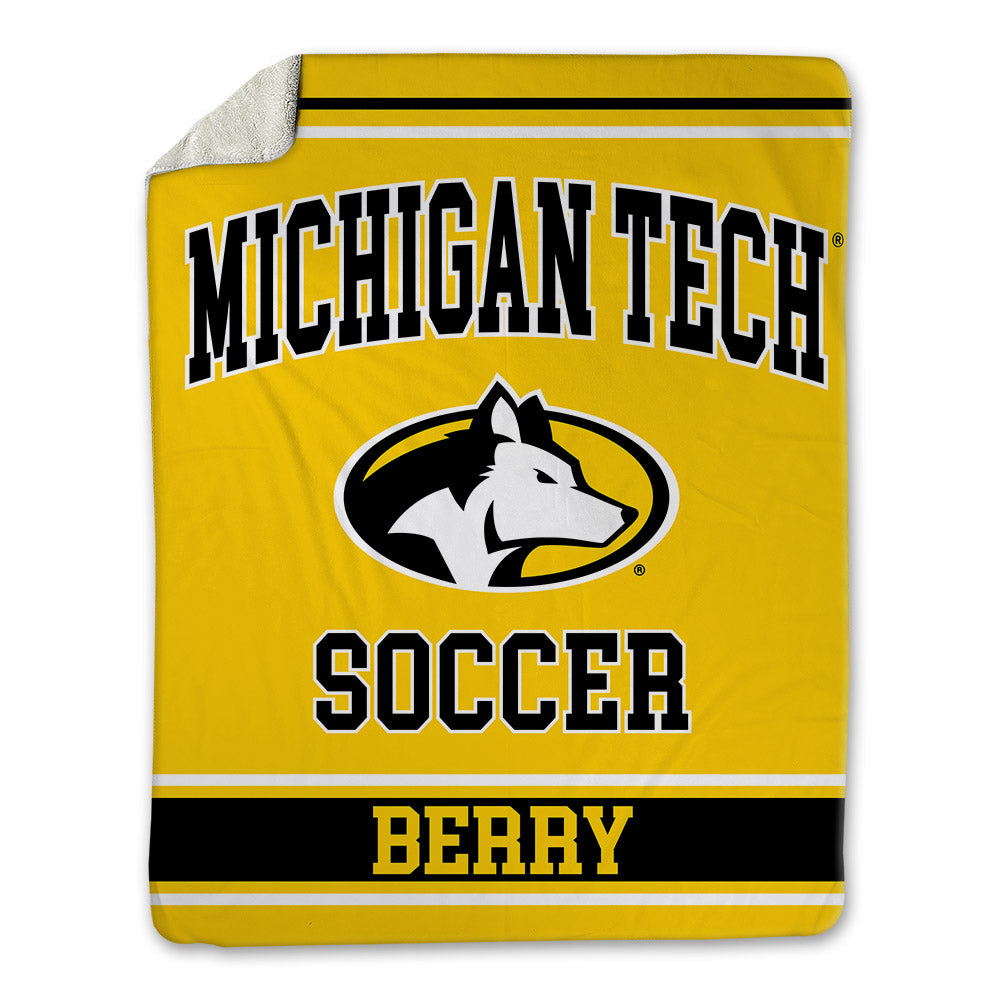 Michigan Tech - NCAA Women's Soccer : Bella Berry - Blanket-0