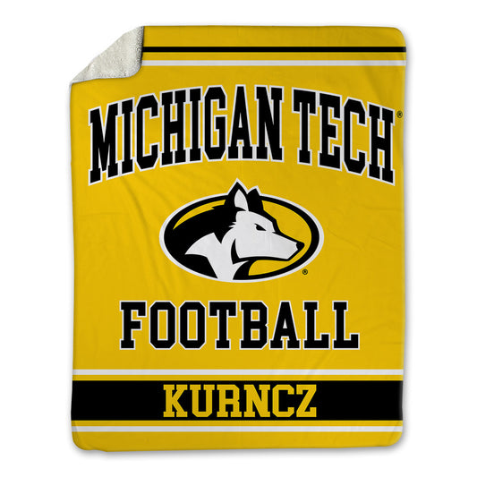 Michigan Tech - NCAA Football : Bryce Kurncz - Blanket-0