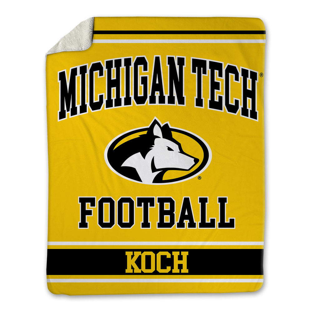 Michigan Tech - NCAA Football : Chase Koch - Blanket-0