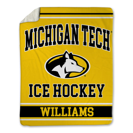 Michigan Tech - NCAA Men's Ice Hockey : Nick Williams - Blanket-0