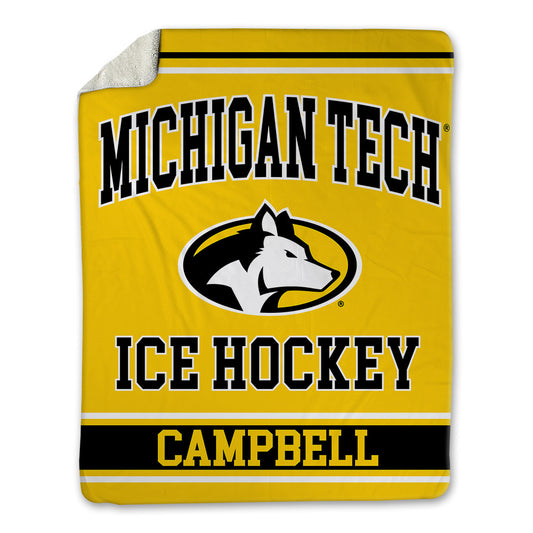 Michigan Tech - NCAA Men's Ice Hockey : Matthew Campbell - Blanket-0