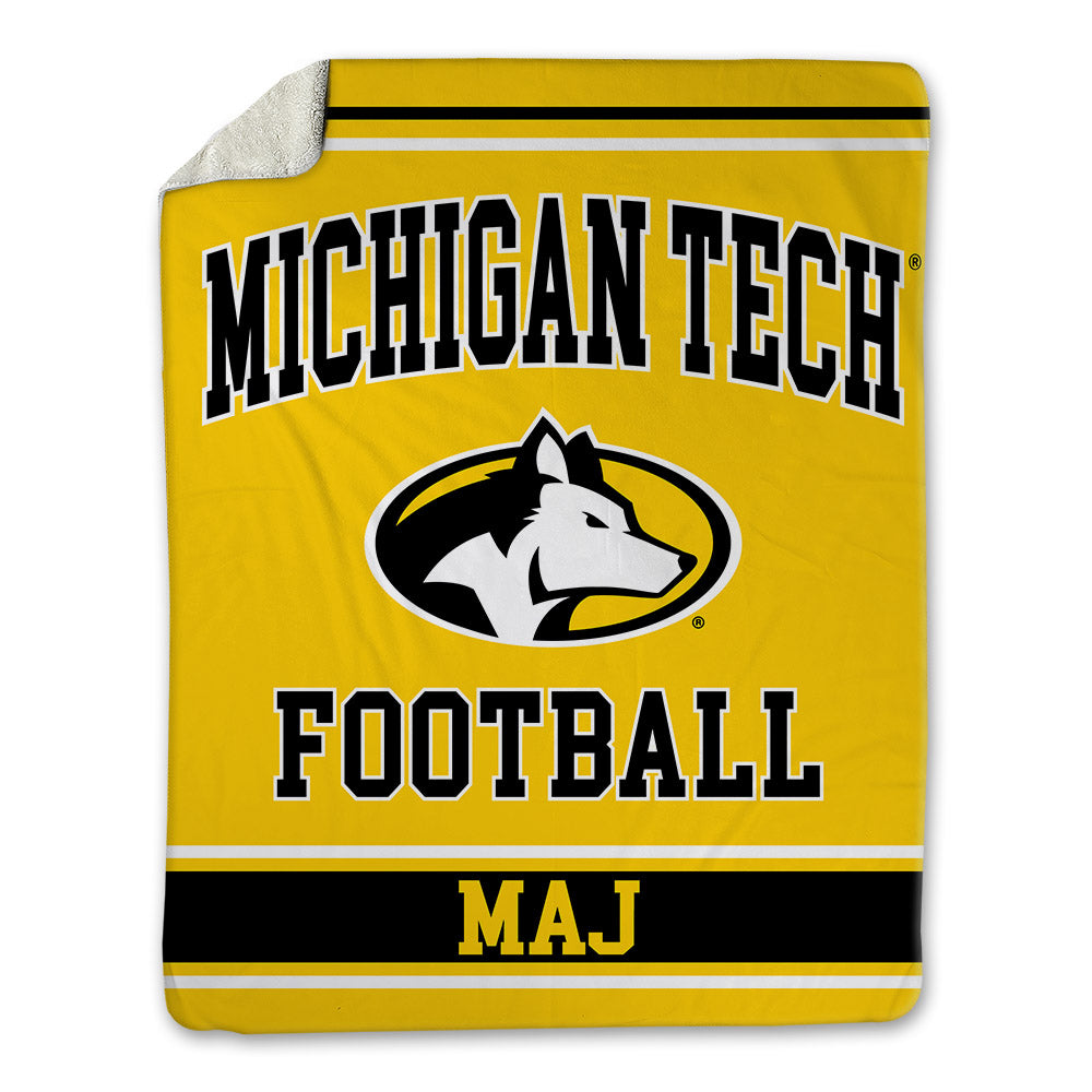 Michigan Tech - NCAA Football : Max Maj - Blanket-0