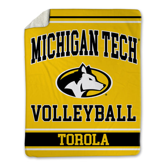 Michigan Tech - NCAA Women's Volleyball : Madelyn Torola - Blanket-0