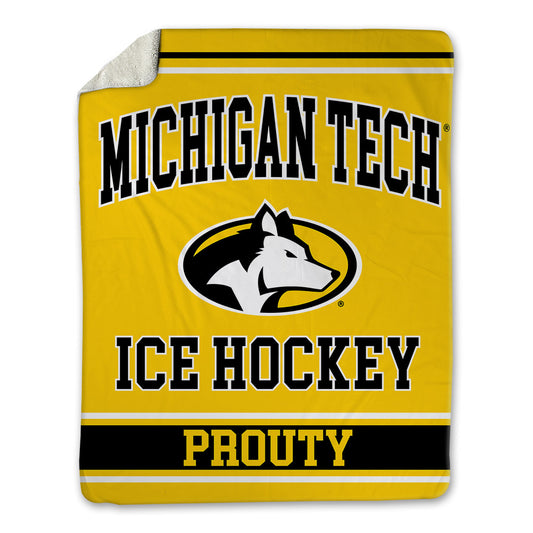 Michigan Tech - NCAA Men's Ice Hockey : Joe Prouty - Blanket-0