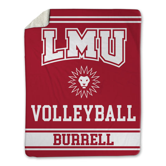 LMU - NCAA Women's Volleyball : Leah Burrell - Blanket-0
