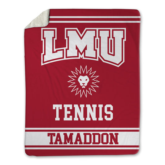 LMU - NCAA Men's Tennis : Darius Tamaddon - Blanket-0