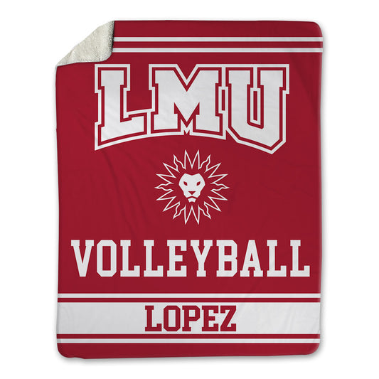 LMU - NCAA Women's Volleyball : Kayla Lopez - Blanket-0