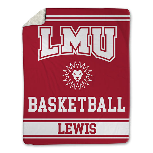 LMU - NCAA Men's Basketball : Lamaj Lewis - Blanket-0