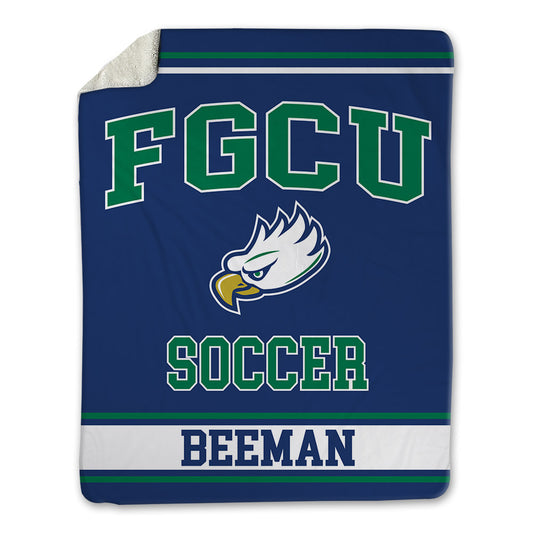 FGCU - NCAA Men's Soccer : Brooks Beeman - Blanket-0