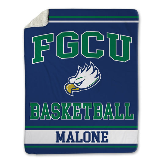 FGCU - NCAA Men's Basketball : Isaiah Malone - Blanket-0