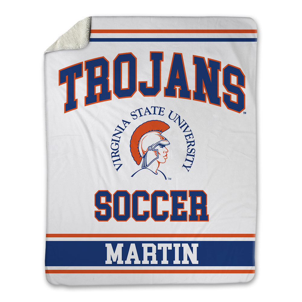 Virginia State - NCAA Women's Soccer : Alana Martin - Blanket-0