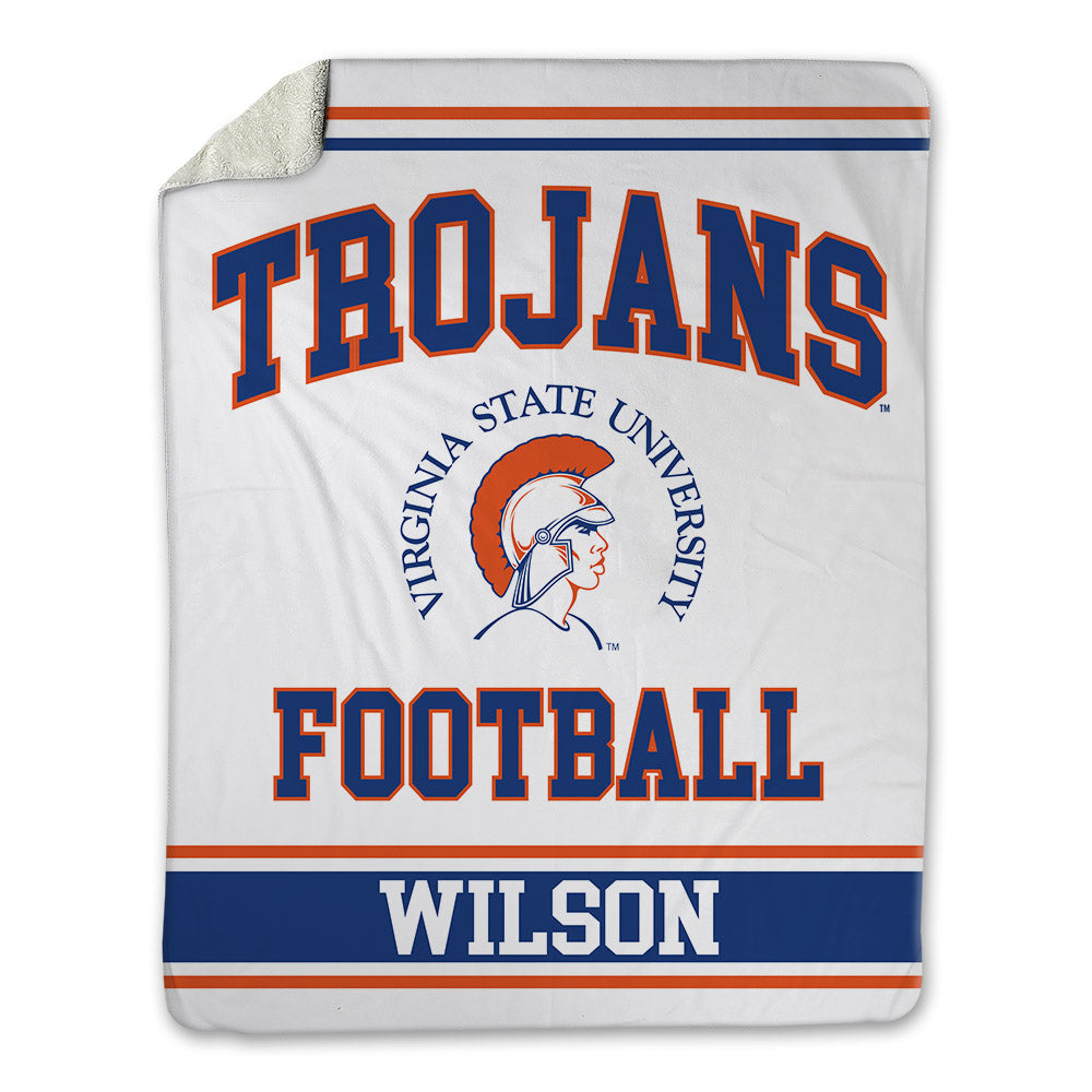 Virginia State - NCAA Football : Jeffrey Wilson - Blanket-0