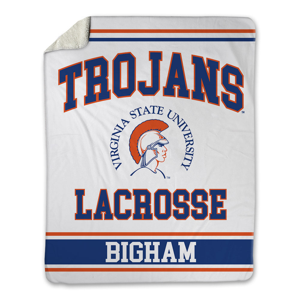 Virginia State - NCAA Men's Lacrosse : Andre Bigham - Blanket-0