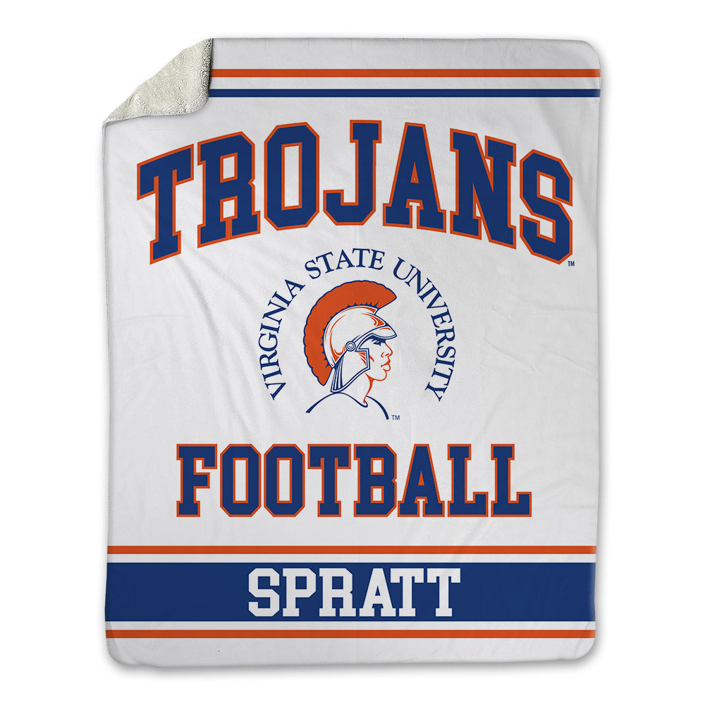 Virginia State - NCAA Football : Jalen Spratt - Blanket-0