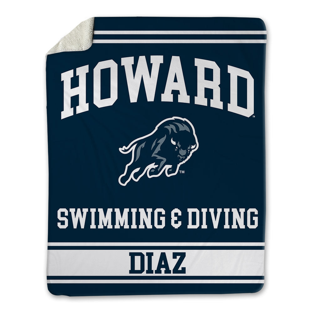 Howard - NCAA Men's Swimming & Diving : Adam Diaz - Blanket-0