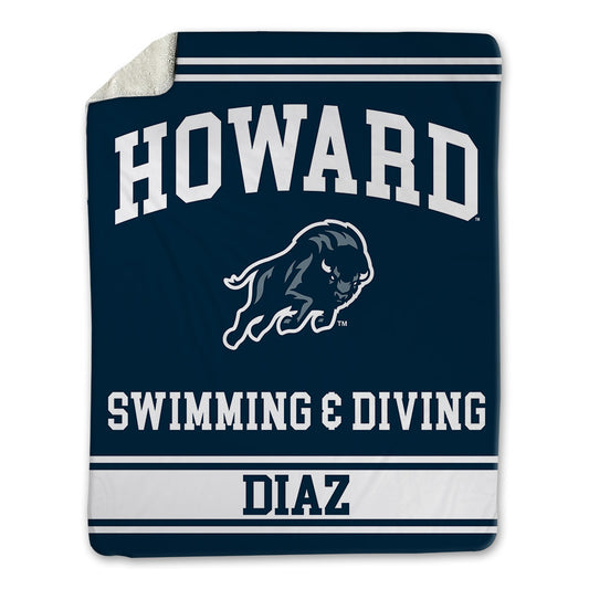 Howard - NCAA Men's Swimming & Diving : Adam Diaz - Blanket-0