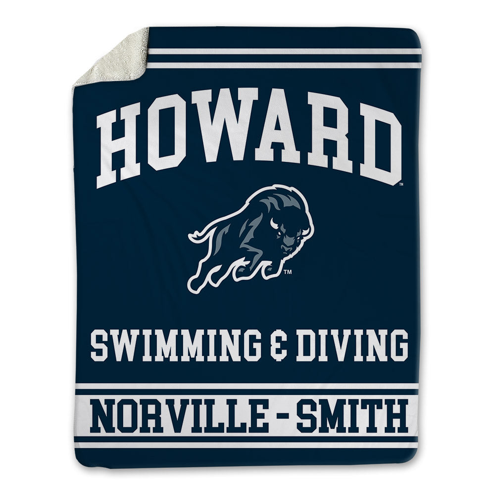Howard - NCAA Women's Swimming & Diving : Seannia Norville - Smith - Blanket-0